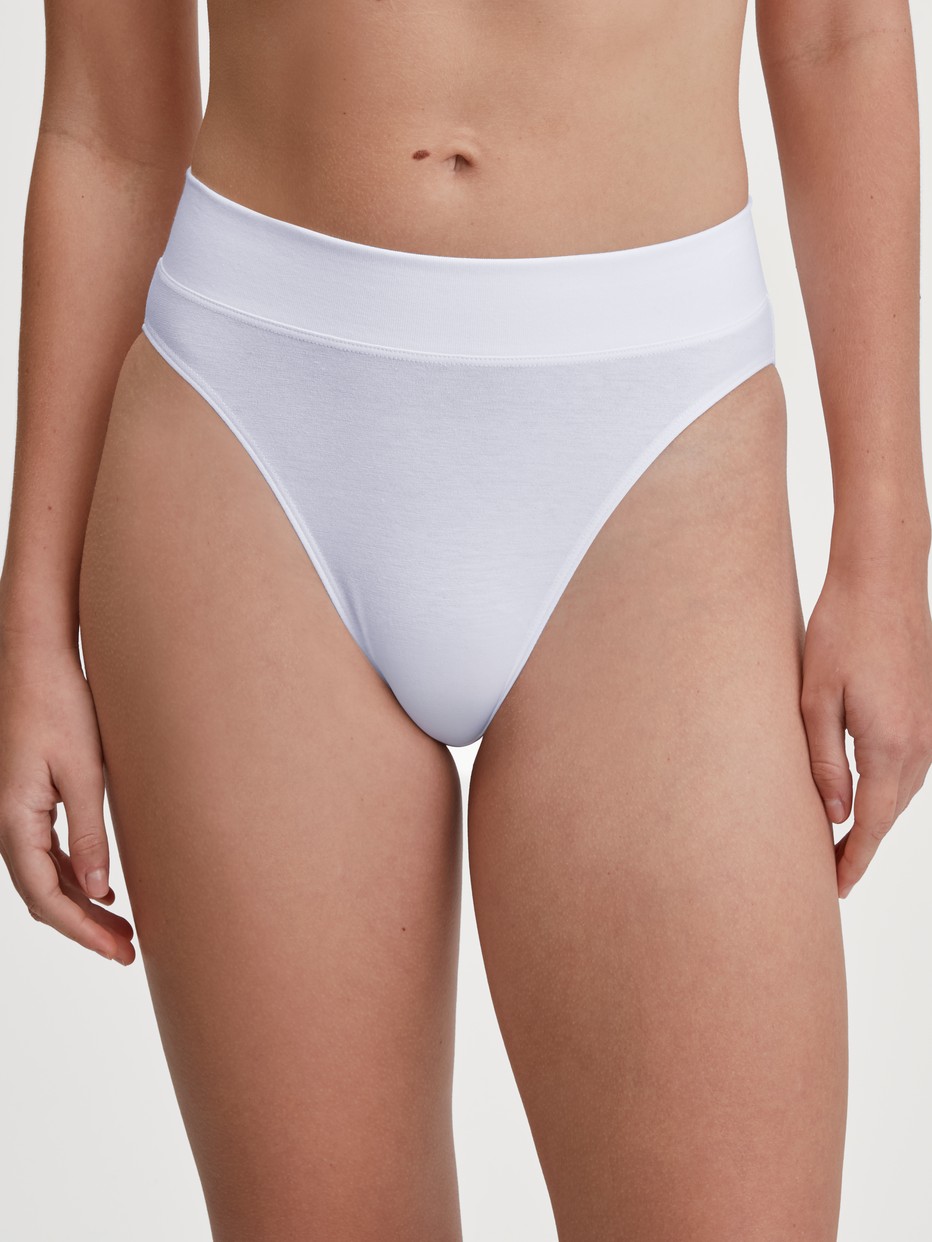 Brief with soft waistband in double pack, high waist