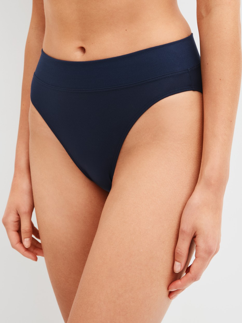 Slip mit Softbund im Doppelpack, high waist