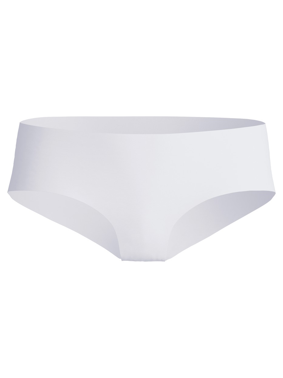 Donna - Slip a vita bassa invisibile Clean-Cut in Poliammide di colore Bianco, Tinta unita, della serie Sleek Skin di CALIDA