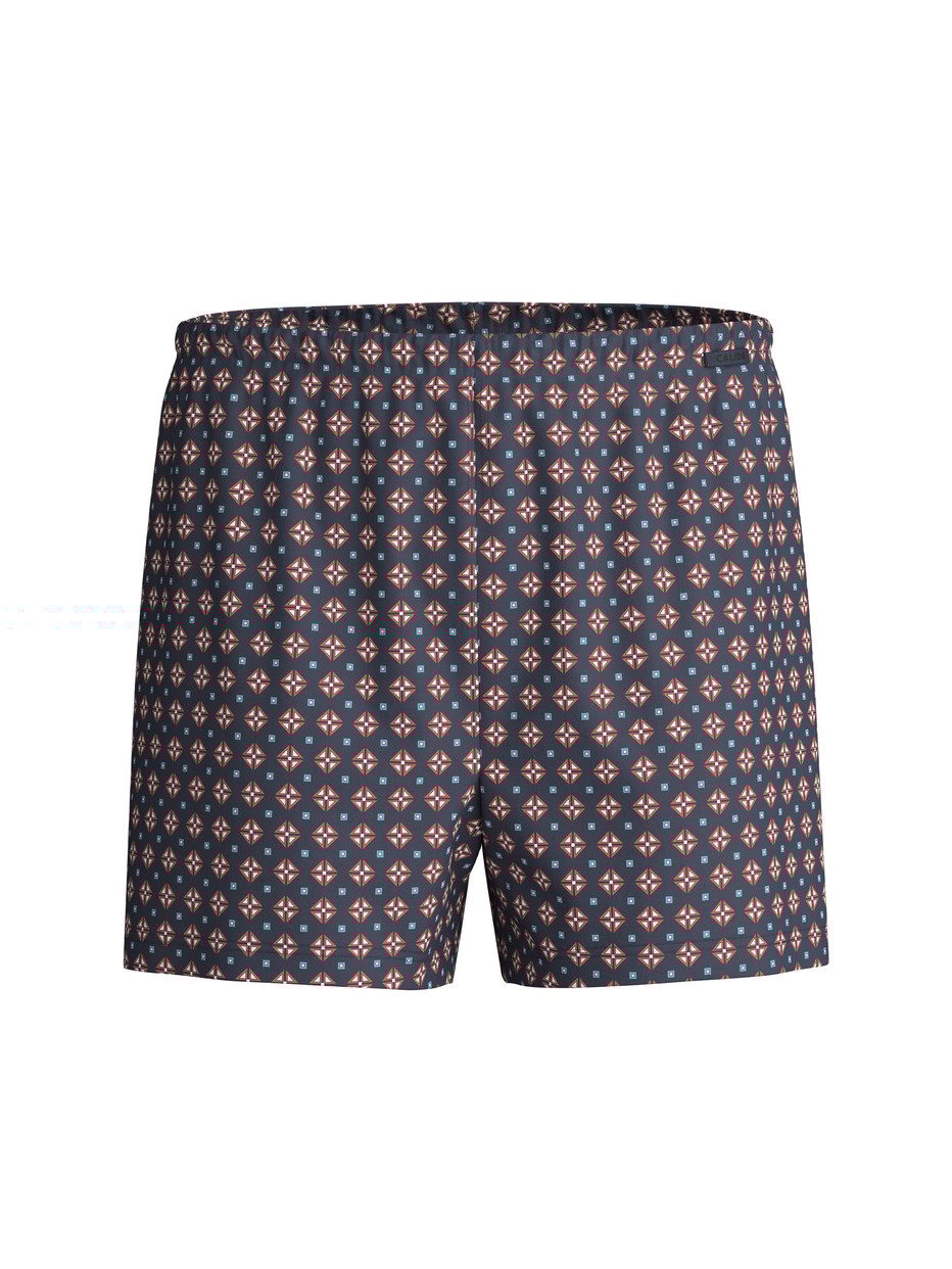 Herren - Boxershorts aus 100% Baumwolle in Blau, Gemustert aus Serie Daywear Xtra von CALIDA