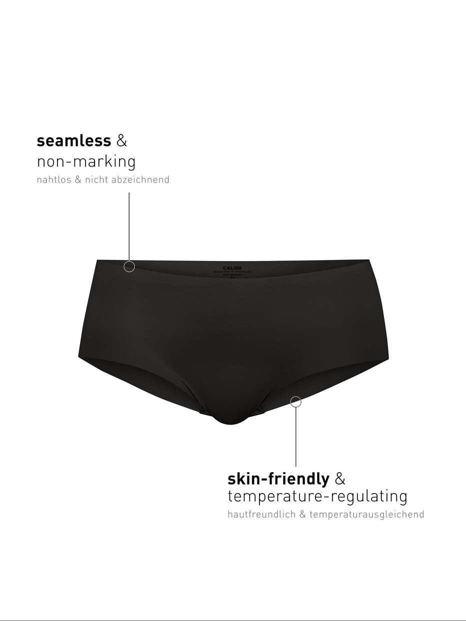 Donna - Panty in Modal di colore Nero, Tinta unita, della serie Natural Skin di CALIDA