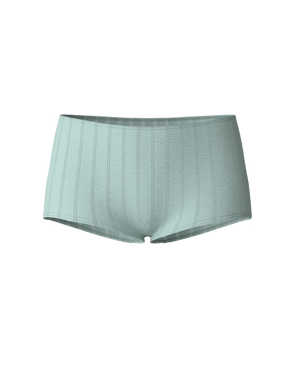 Femme - Panty taille haute en Pima® Coton de couleur Vert, Unicolore, de la série Etude Xtra de CALIDA