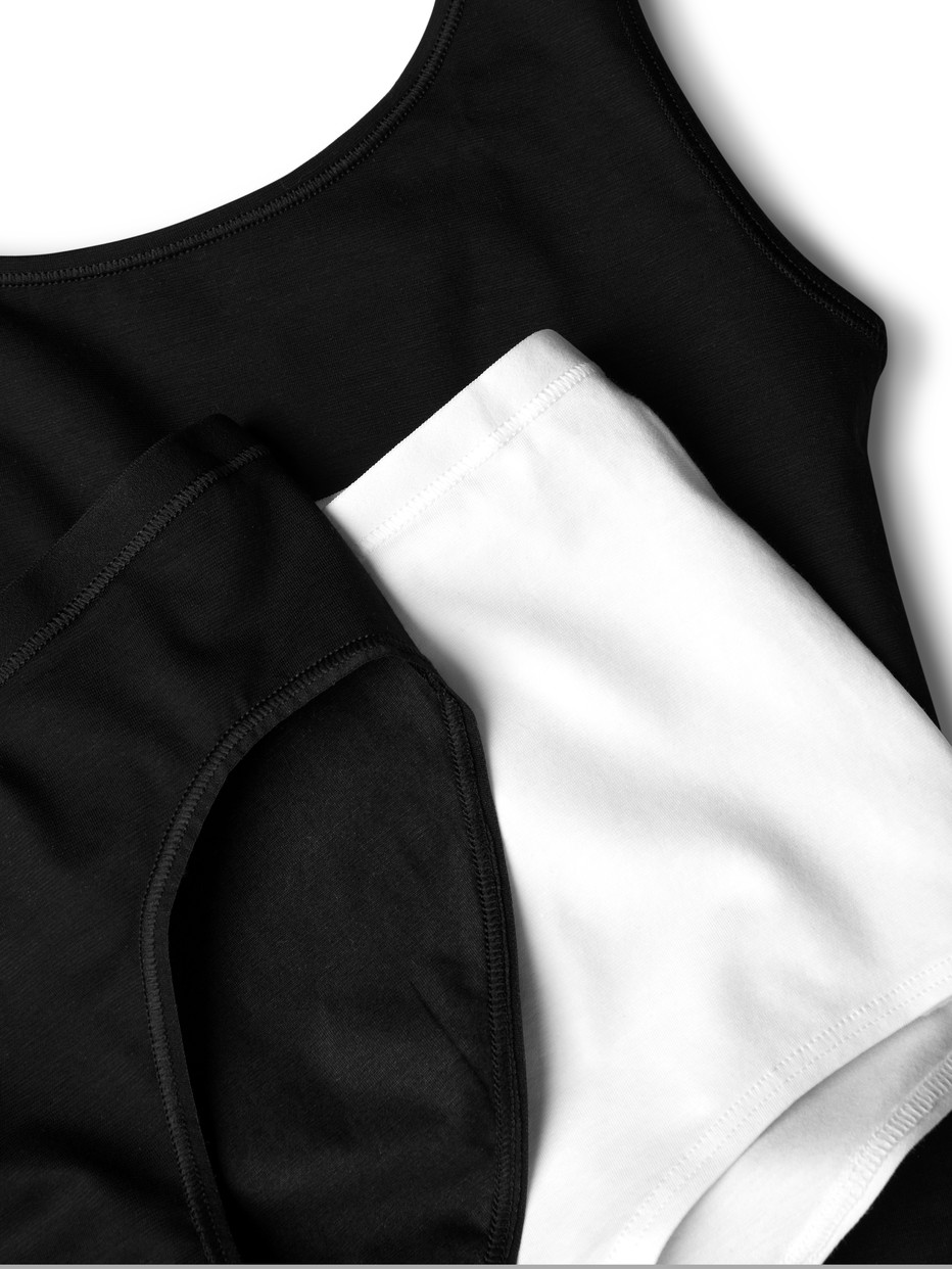 Damen - Panty, regular cut aus Baumwolle in Weiß, Einfarbig aus Serie Natural Comfort von CALIDA