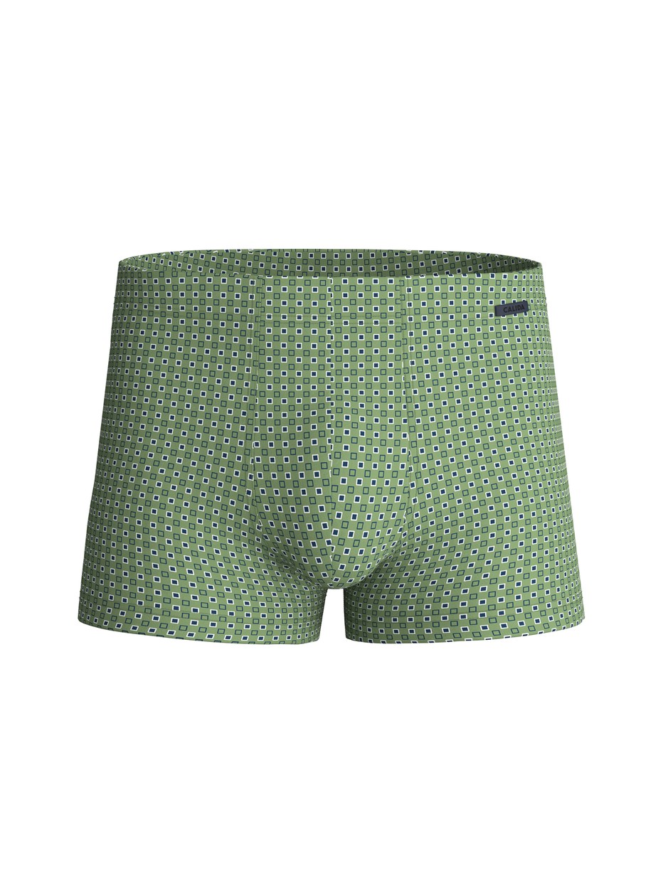 Men - Boxer brief made of Cotton in Green, Patterned, from the Daywear Xtra series by CALIDA