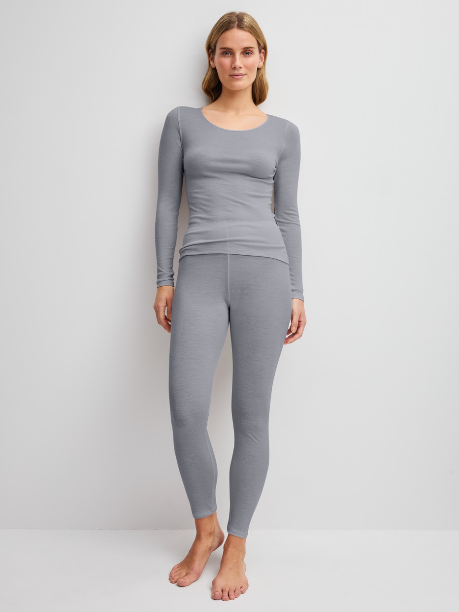 Women model is wearing  made of Wool in Grey, Unicoloured from the True Confidence series by CALIDA, Outfit