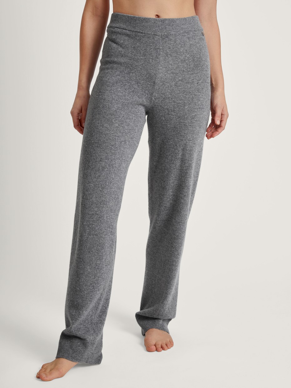 Merino wool knitted trousers