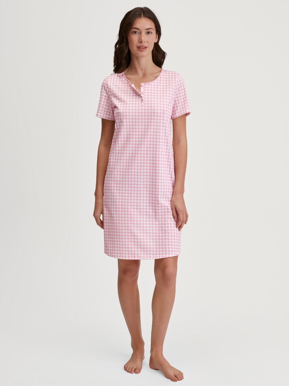 Short sleeve nightdress, length 95cm