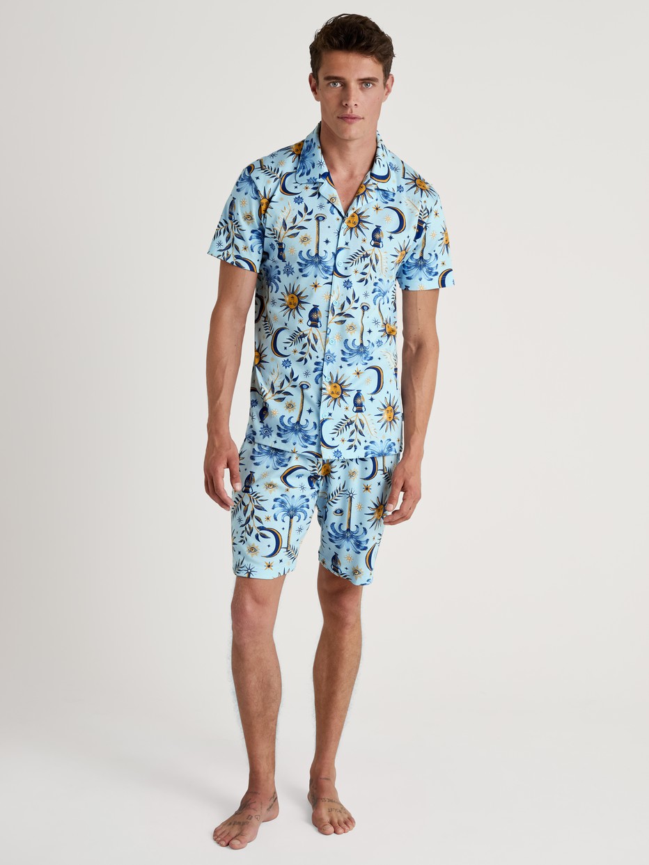 Short pyjamas, button-through