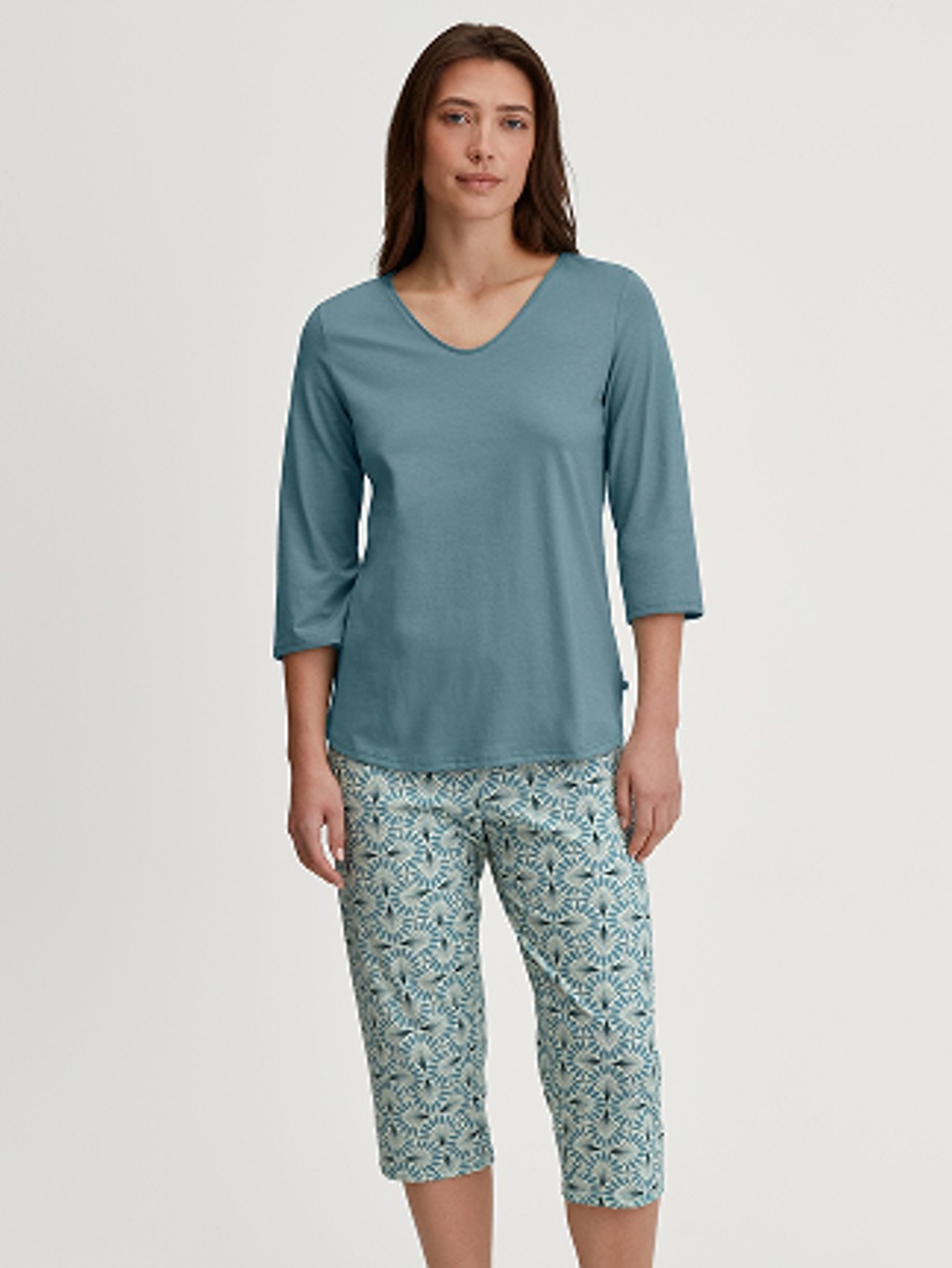 Women -  made of 100% Cotton in Blue, Patterned, from the Ornament Nights series by CALIDA, Signature Image