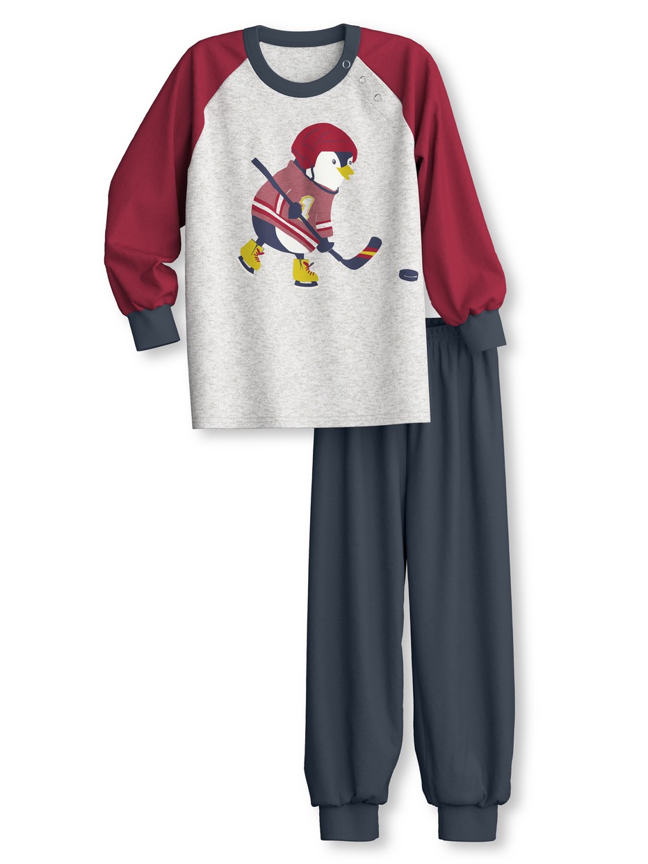 Multipack Kids - Pyjama with cuff made of 100% Cotton in Grey, , from the Toddlers Sports series by CALIDA