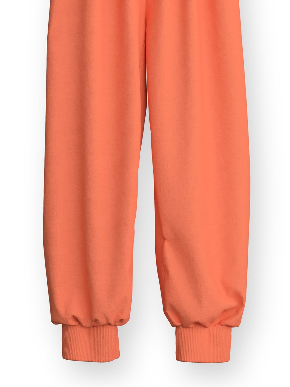 Kinder - Bündchen-Pyjama aus 100% Baumwolle in Orange, Gemustert aus Serie Toddlers Scooter von CALIDA