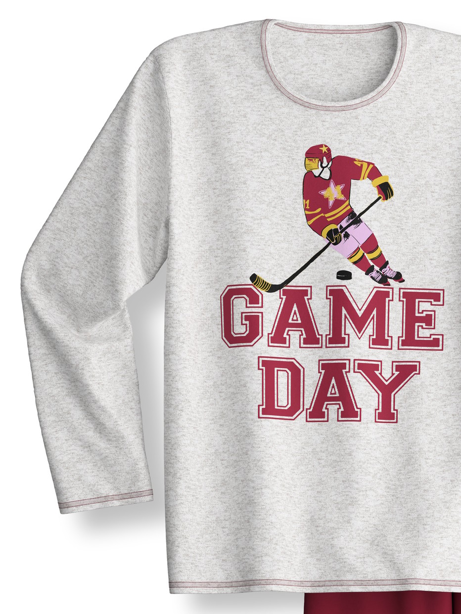 Kids - Pyjamas, long made of 100% Cotton in Grey, , from the Kids Sports series by CALIDA