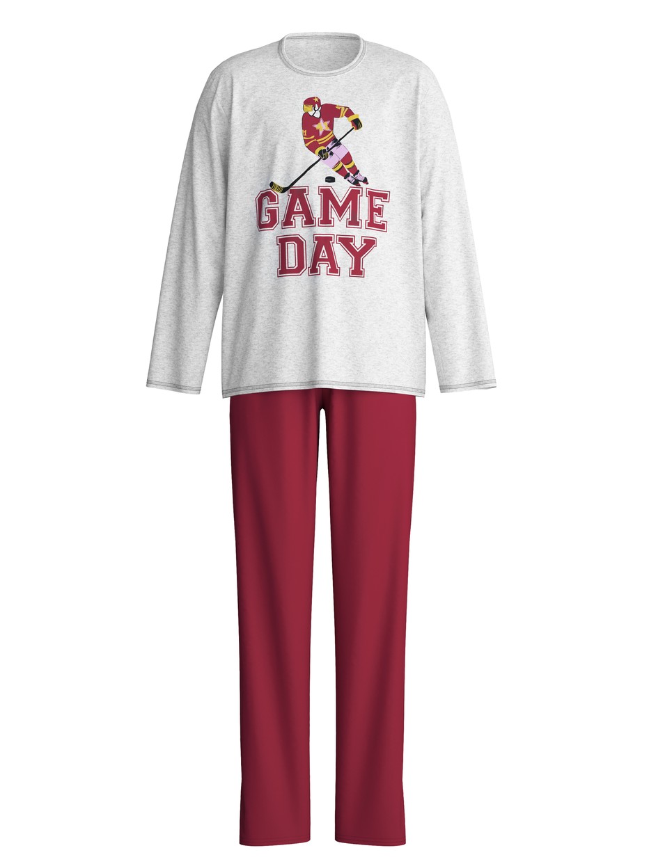 Kids - Pyjamas, long made of 100% Cotton in Grey, , from the Kids Sports series by CALIDA