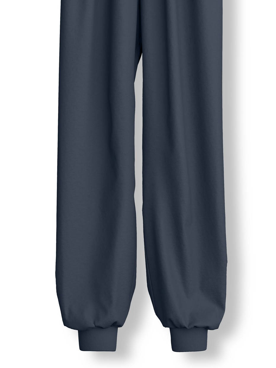 Kinder - Bündchen-Pyjama aus 100% Baumwolle in Grau,  aus Serie Kids Sports von CALIDA