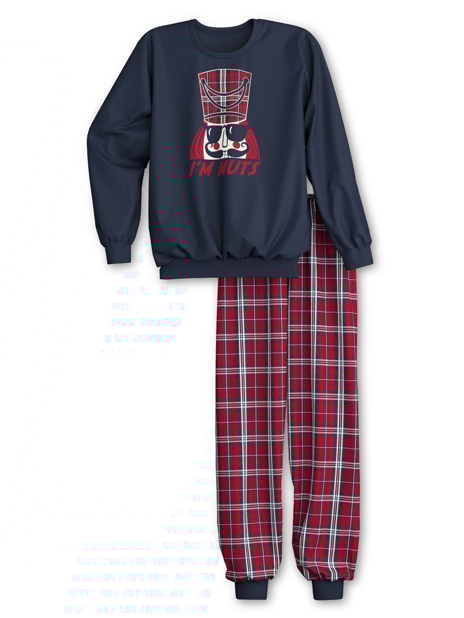 Multipack Kids - Pyjama with cuff made of 100% Cotton in Blue, Patterned, from the Family & Friends series by CALIDA