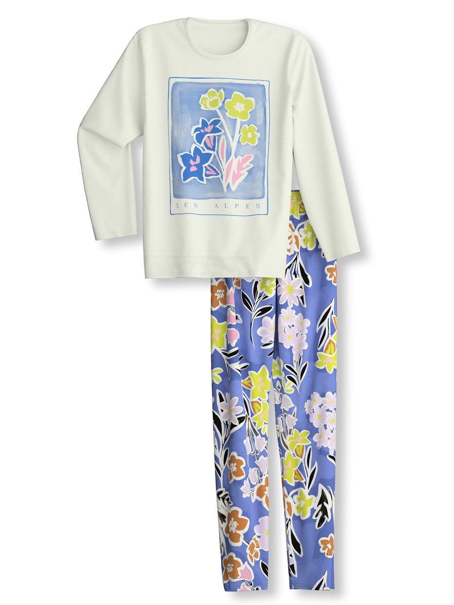 Multipack Kids - Pyjamas, long made of 100% Cotton in Purple, , from the Kids Flowers series by CALIDA