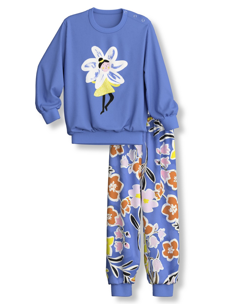 Multipack Kids - Pyjama with cuff made of 100% Cotton in Purple, , from the Toddlers Flowers series by CALIDA