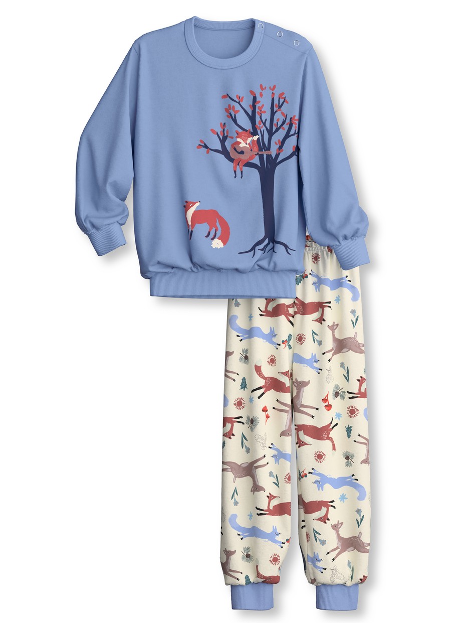 Multipack Kinder - Bündchen-Pyjama aus 100% Baumwolle in Blau,  aus Serie Toddlers Outdoor von CALIDA