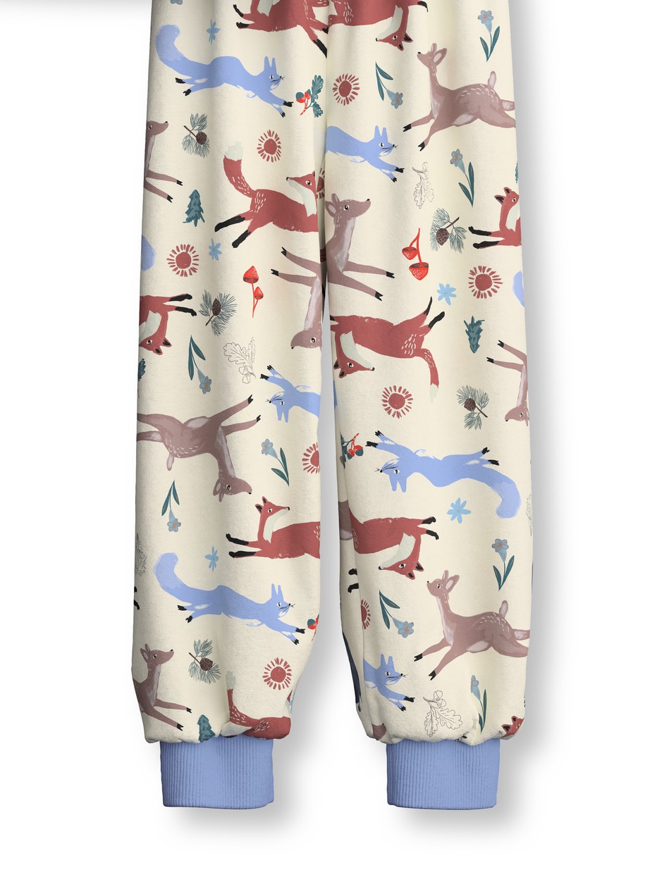Kinder - Bündchen-Pyjama aus 100% Baumwolle in Blau,  aus Serie Toddlers Outdoor von CALIDA