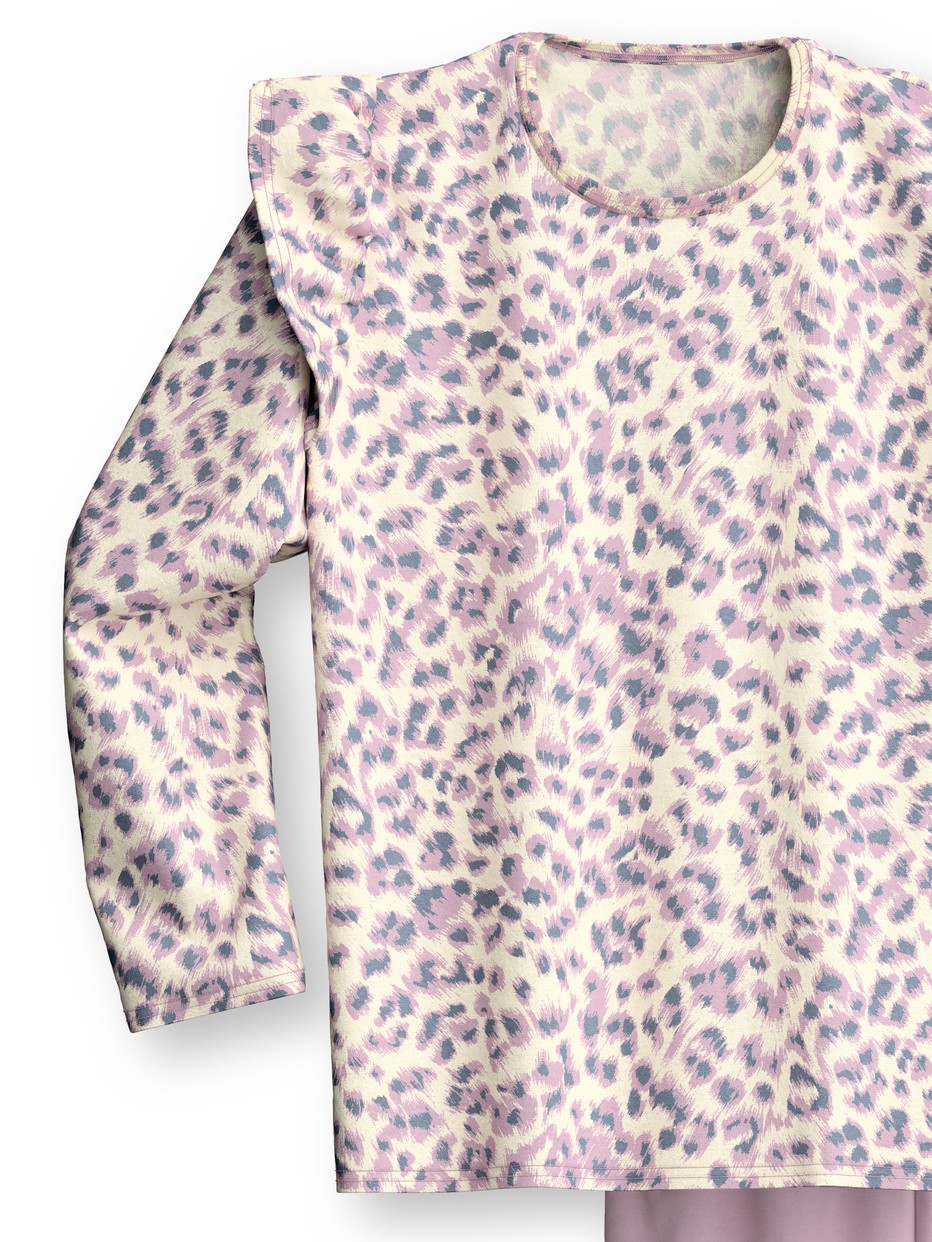 Kids - Pyjamas, long made of 100% Cotton in Light pink, , from the Kids Cat series by CALIDA