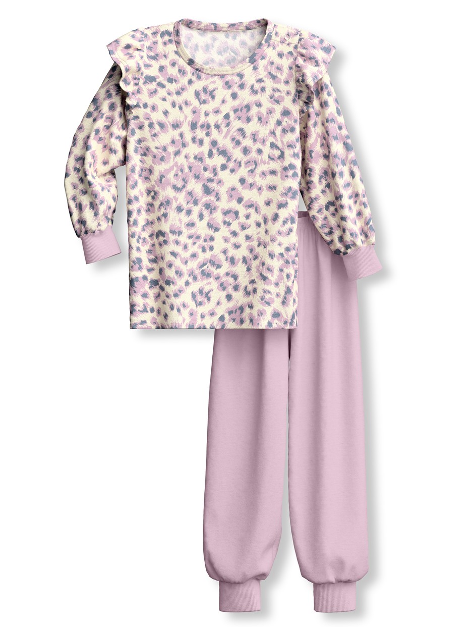 Multipack Kids - Pyjama with cuff made of 100% Cotton in Purple, , from the Toddlers Cat series by CALIDA