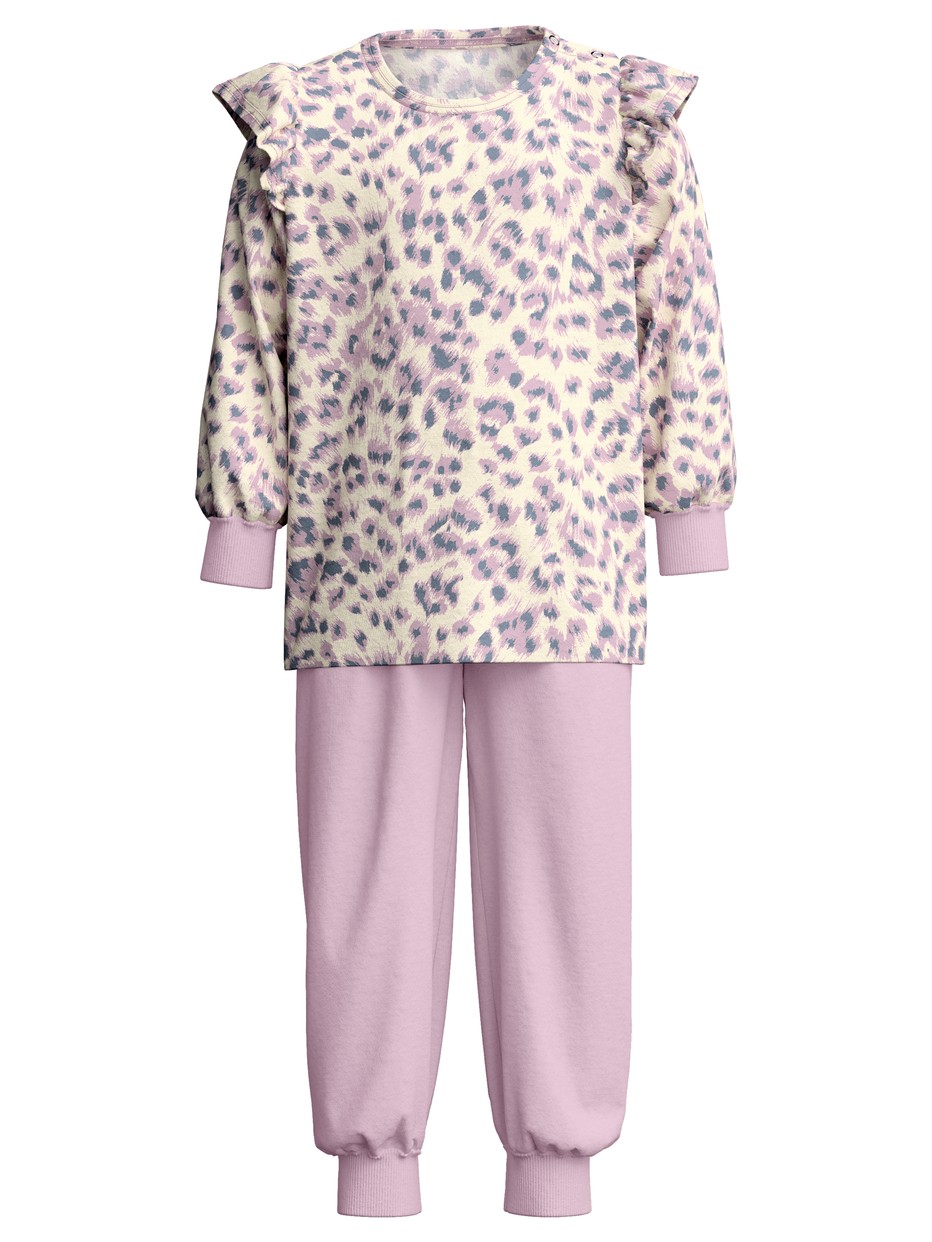 Kids - Pyjama with cuff made of 100% Cotton in Purple, , from the Toddlers Cat series by CALIDA