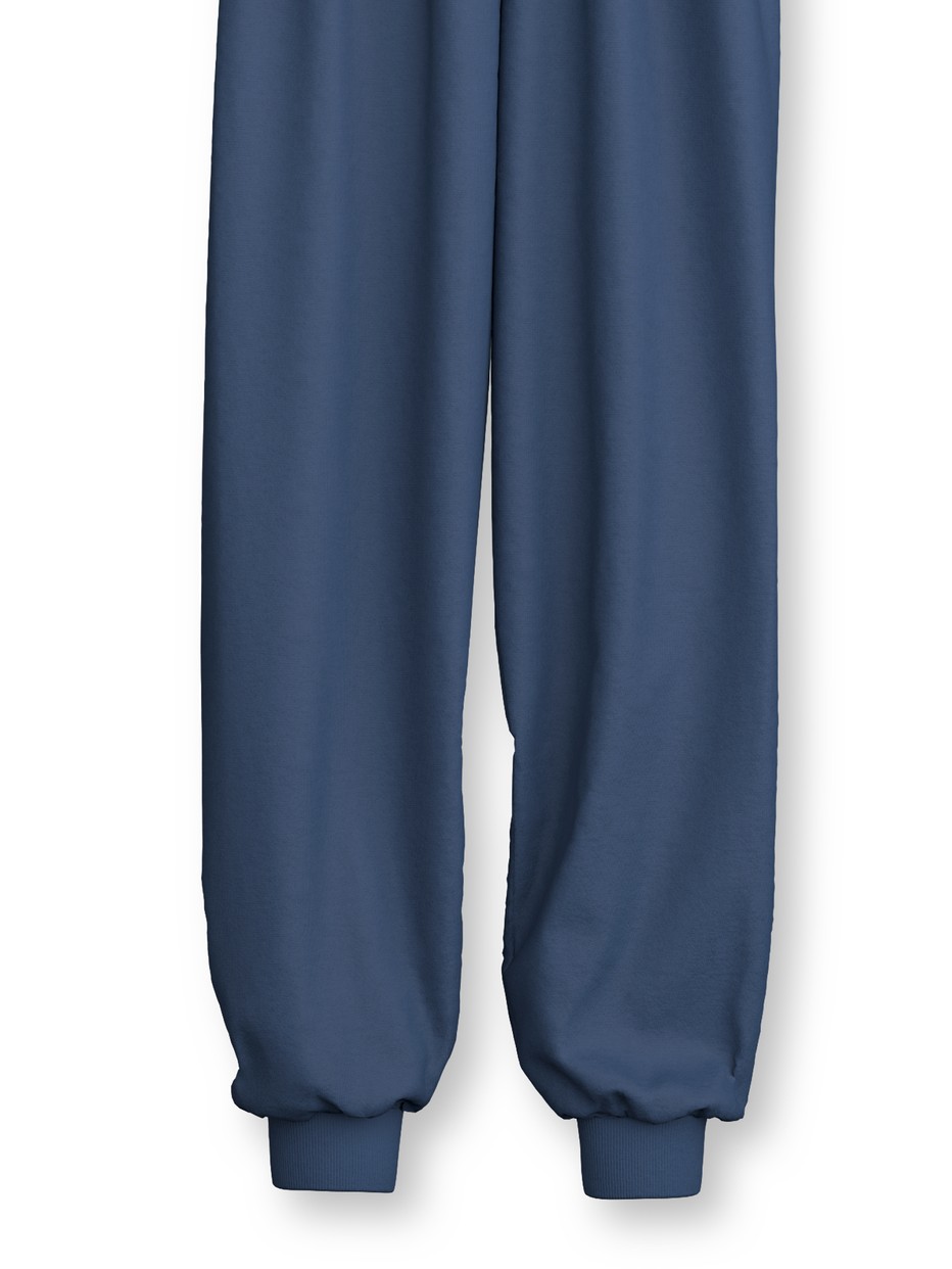 Kids - Pyjama with cuff made of 100% Cotton in Blue, Patterned, from the Kids Ski Resort series by CALIDA