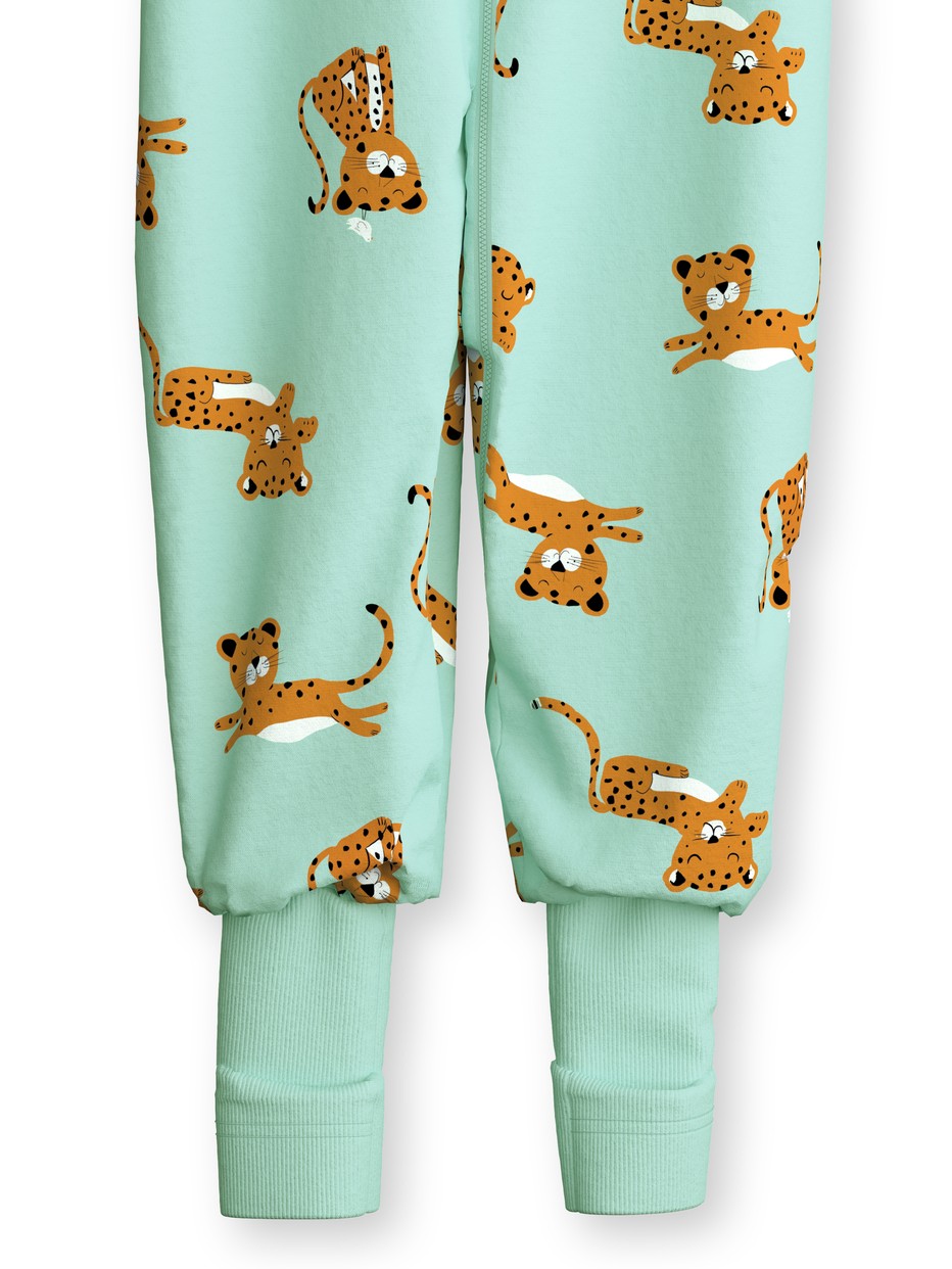 Figli - Tuta in 100% cotone di colore Verde, , della serie Toddlers Animals di CALIDA