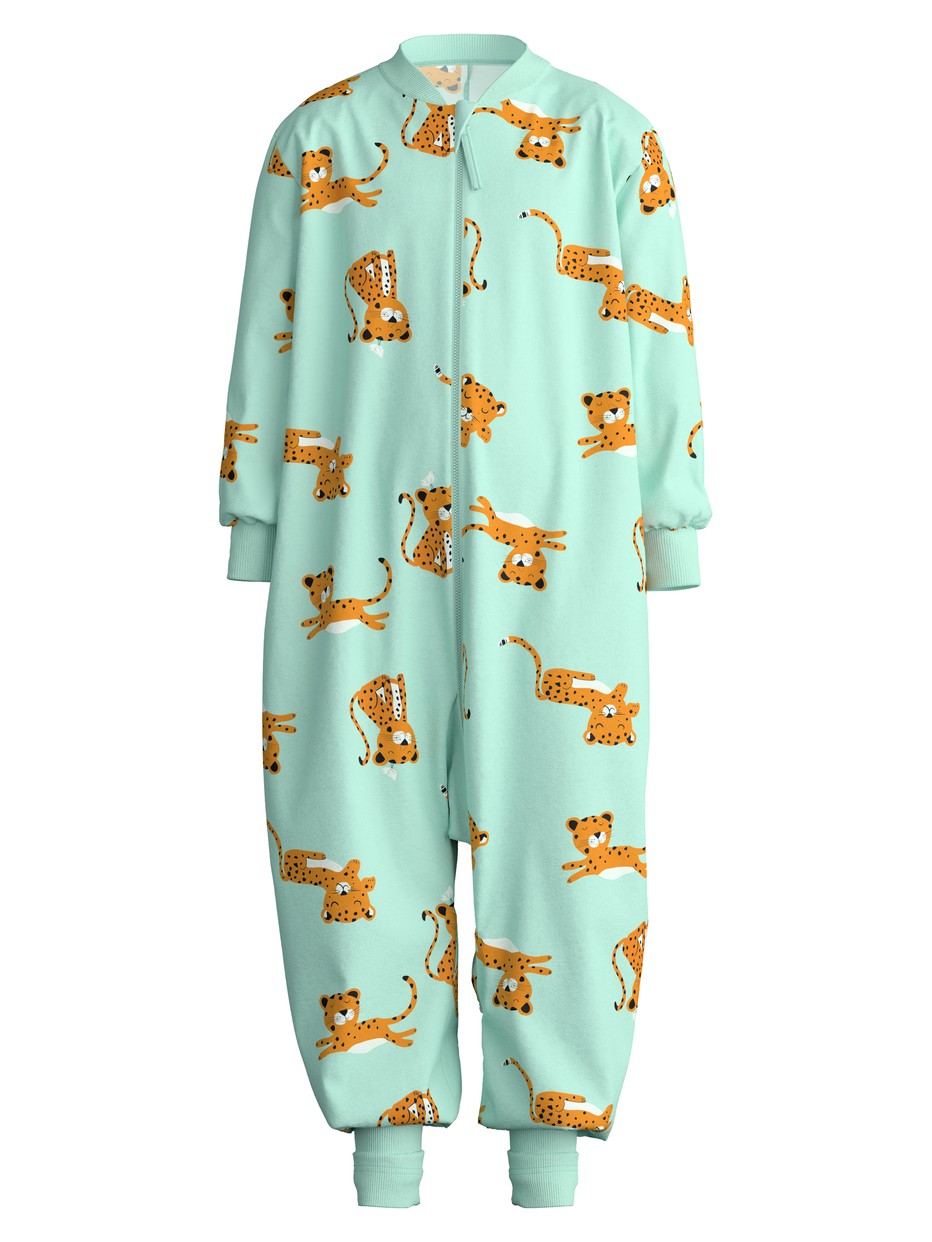 Figli - Tuta in 100% cotone di colore Verde, , della serie Toddlers Animals di CALIDA