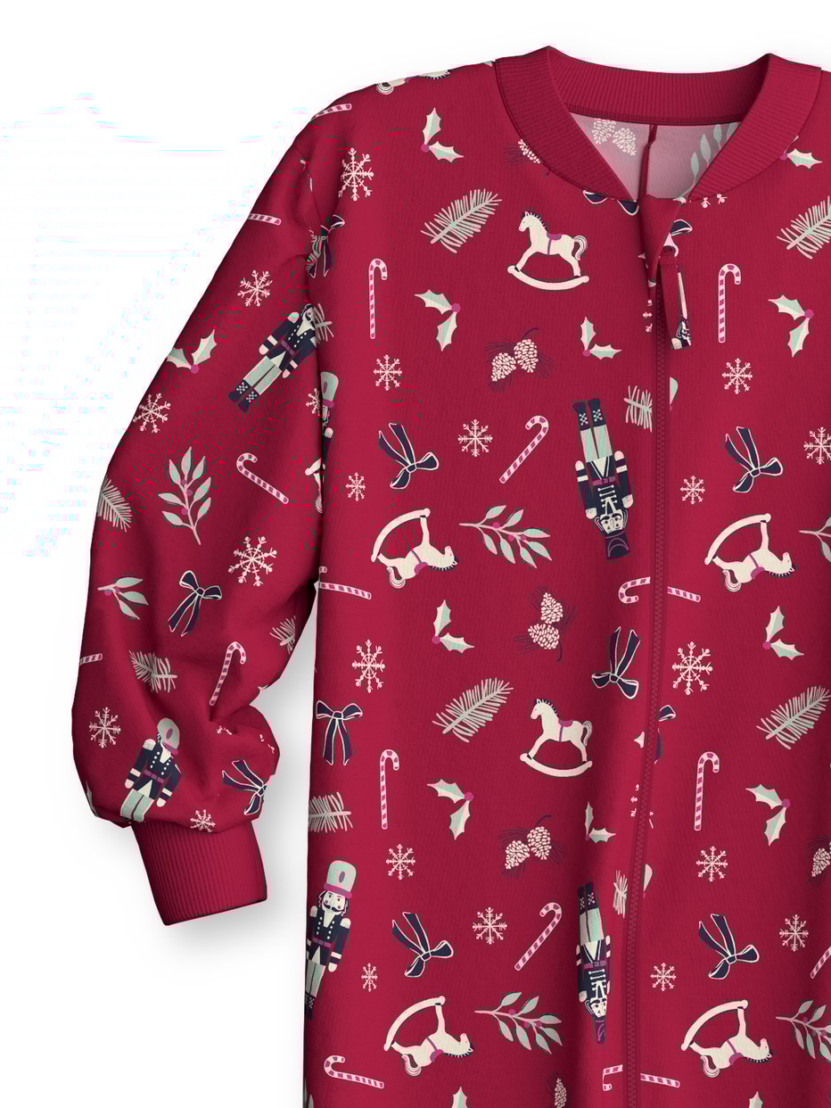 Kids - Jumpsuit made of 100% Cotton in Red, Patterned, from the Family & Friends series by CALIDA