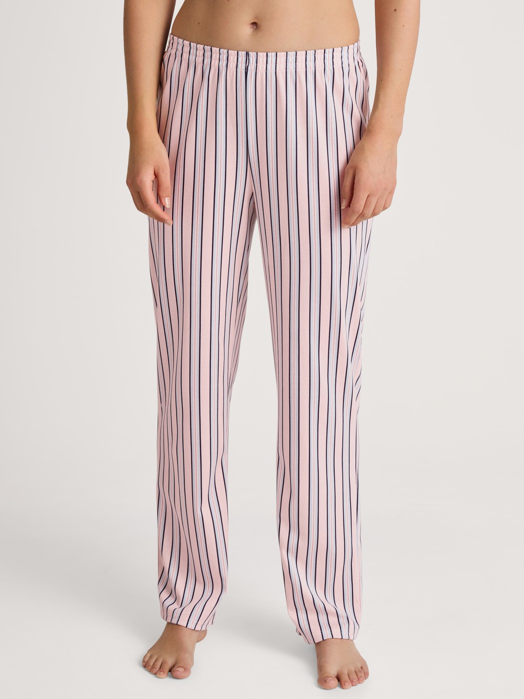Pantaloni Da Notte Donna CALIDA Favourites Kiss - 3/4, Coulisse, Cotone Puro, Stampa A Righe, Comodi E Mix & Match