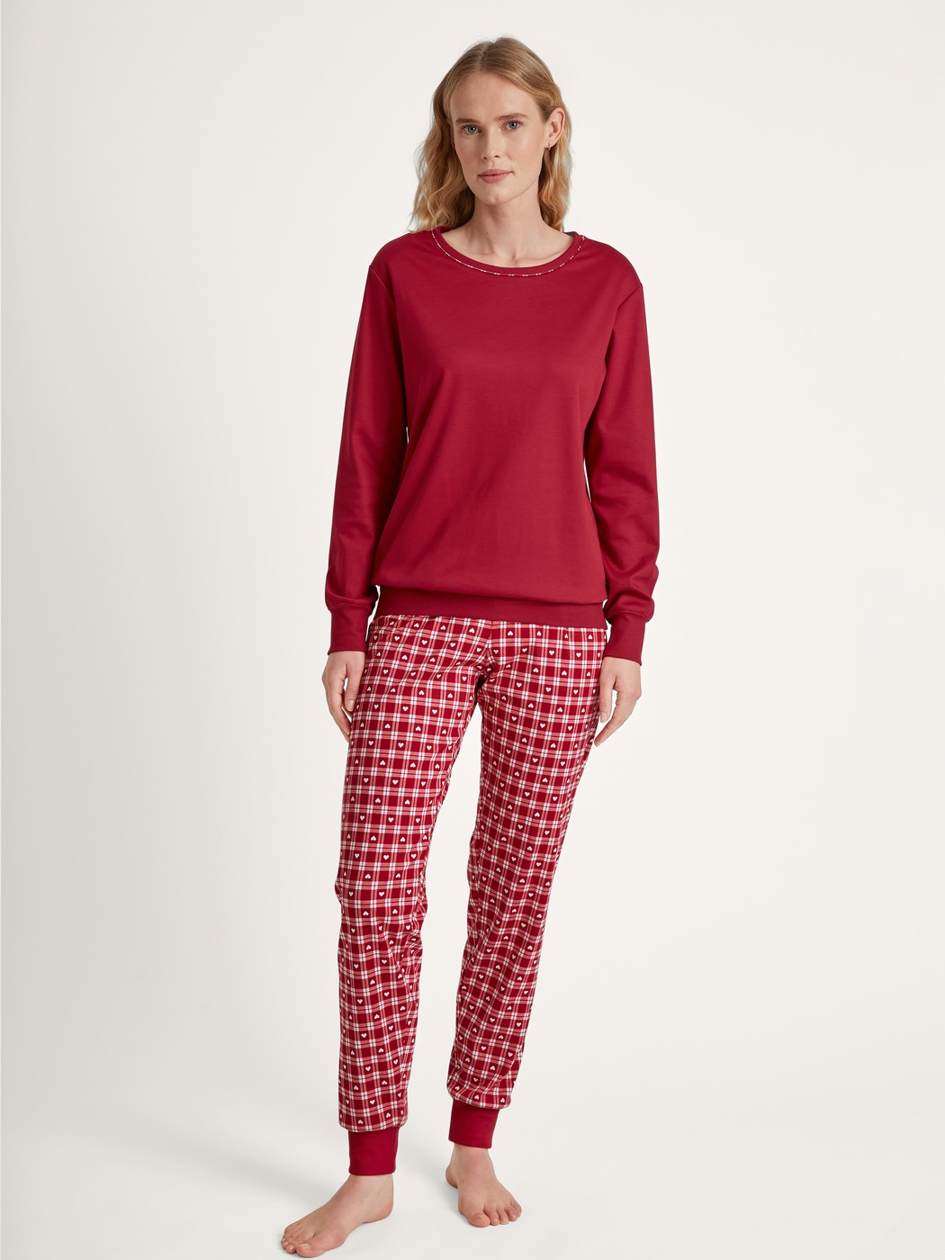 Pyjama with cuff rio red S 40 42 41595 167 S