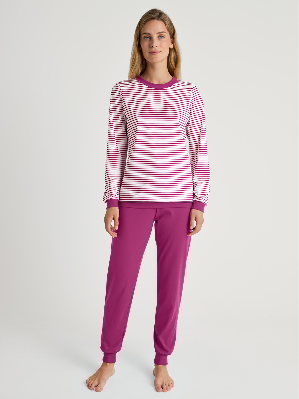 Womens cuffed pajamas sales