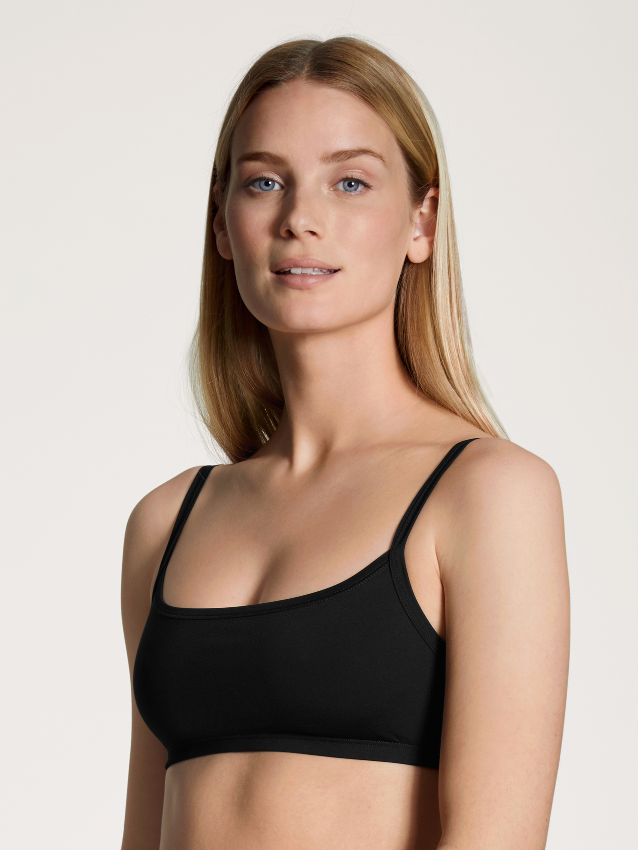 CALIDA Eco Sense Bustierfür Damen, M, Schwarz, Geschmeidig zur Haut, gut zur Umwelt