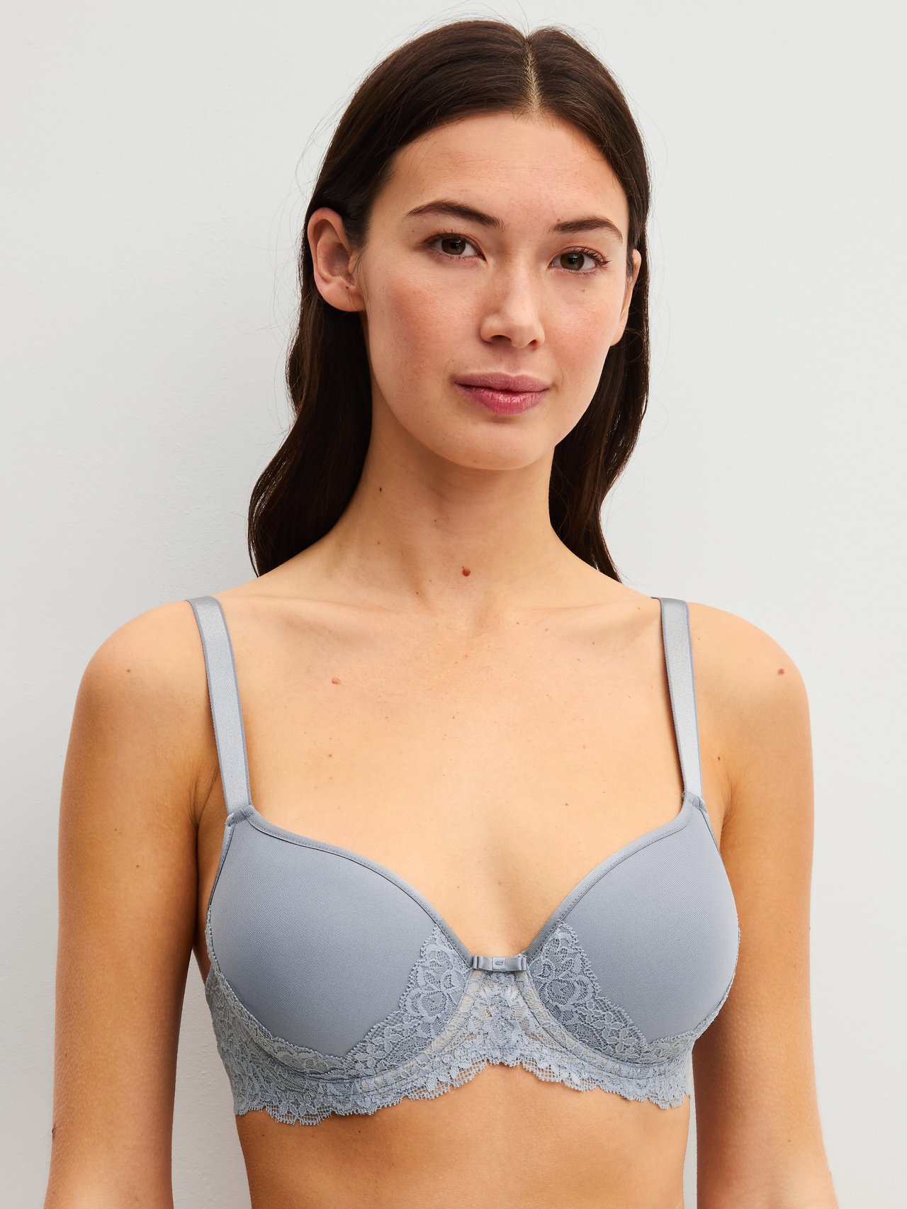 CALIDA Sensual Secrets Spacer-BH mit Bügelfür Damen, 90D, Grau, Das sinnliche Geheimnis komfortabler Eleganz