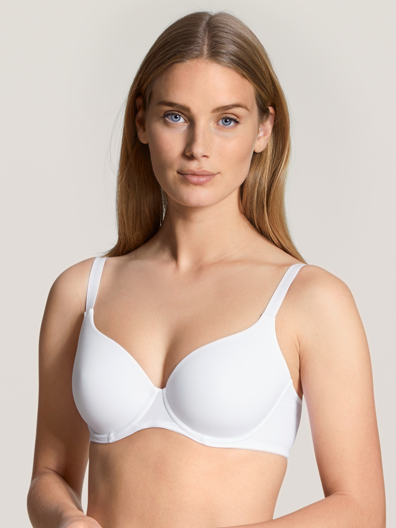 CALIDA Eco Sense Schalen-BH mit Bügelfür Damen, 90A, Weiß, Geschmeidig zur Haut, gut zur Umwelt