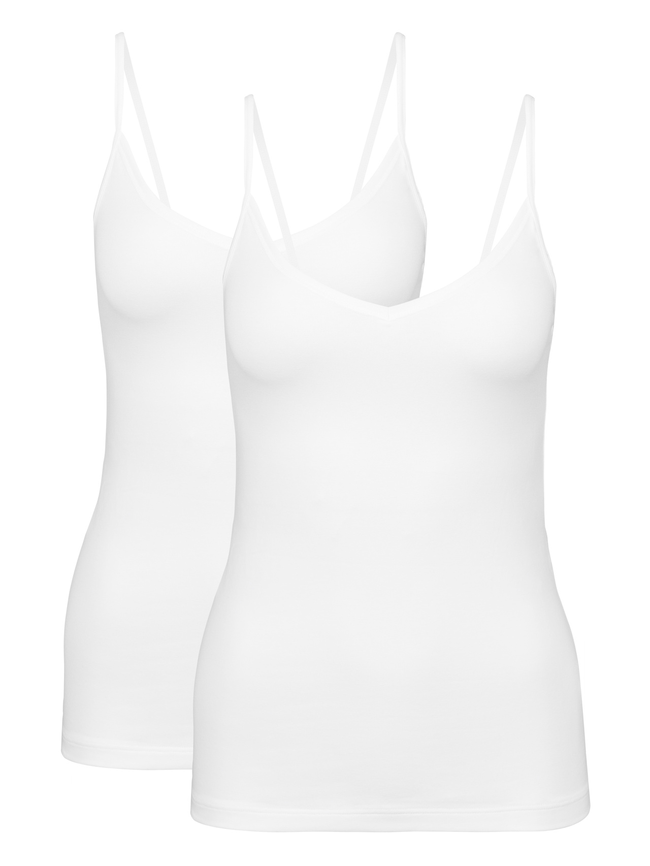 CALIDA Benefit Women Spaghetti-Top, 2er-Packfür Damen, S, Weiß, Wohlgefühl im Doppelpack