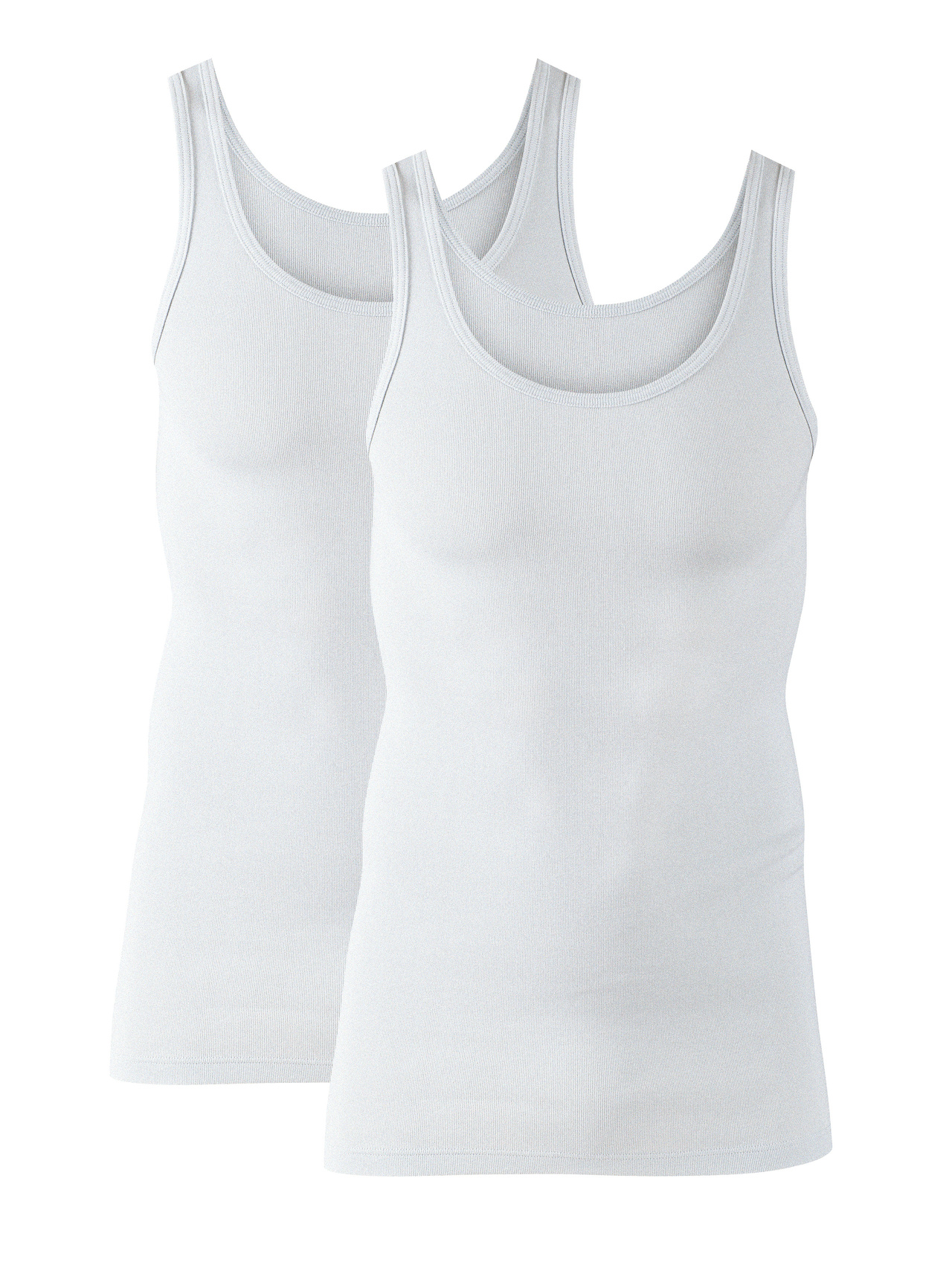 CALIDA Classic Twisted Cotton Tank-Top, 2er-Packfür Herren, XXL, Weiß, Zeitlos gut, kompromisslos komfortabel im Doppelpack