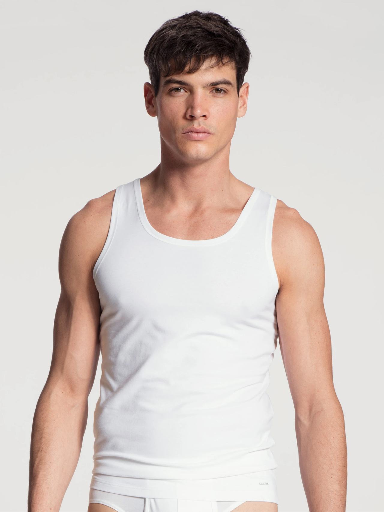 CALIDA Cotton Code Tank-Topfür Herren, XXL, Weiß, Dein tägliches Codewort heißt: Komfort