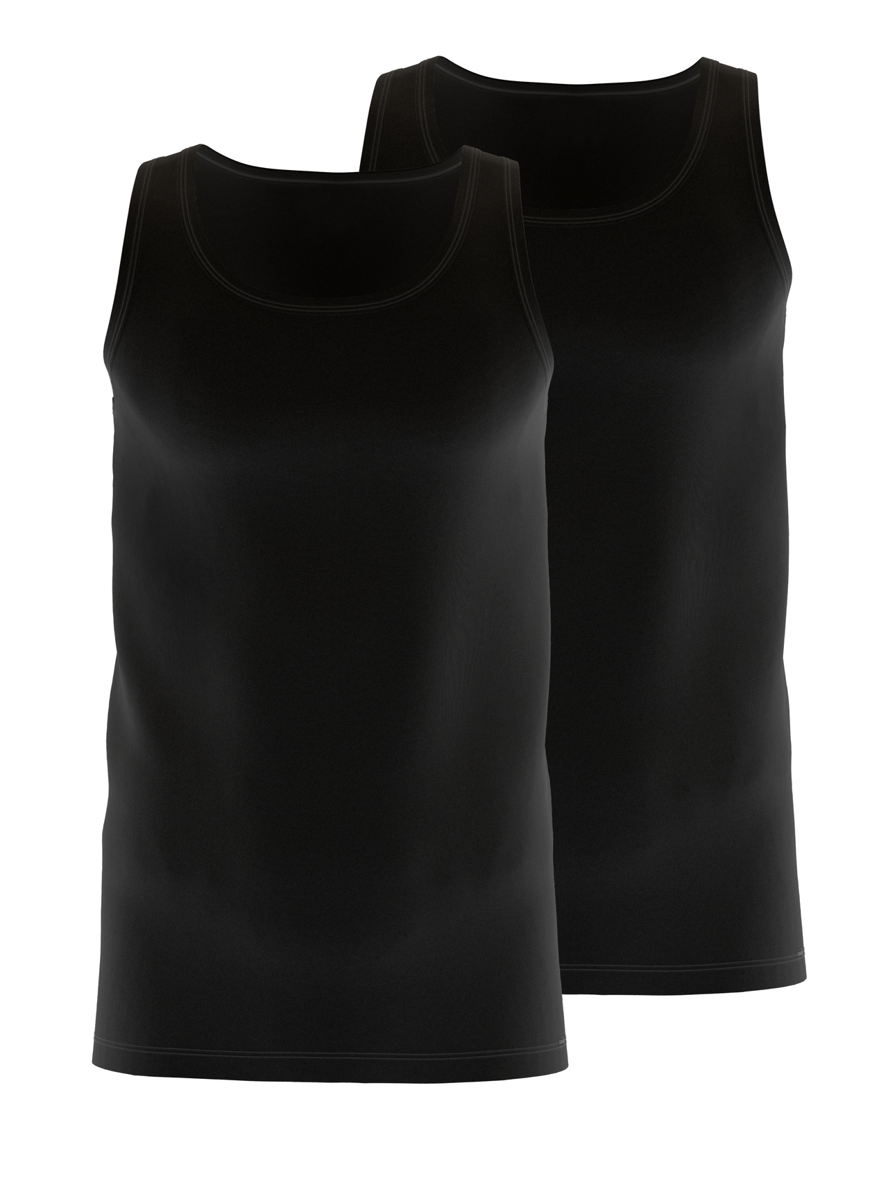 CALIDA Natural Benefit Tank-Top, 2er-Packfür Herren, XXL, Schwarz, Qualität im Vorteilspack