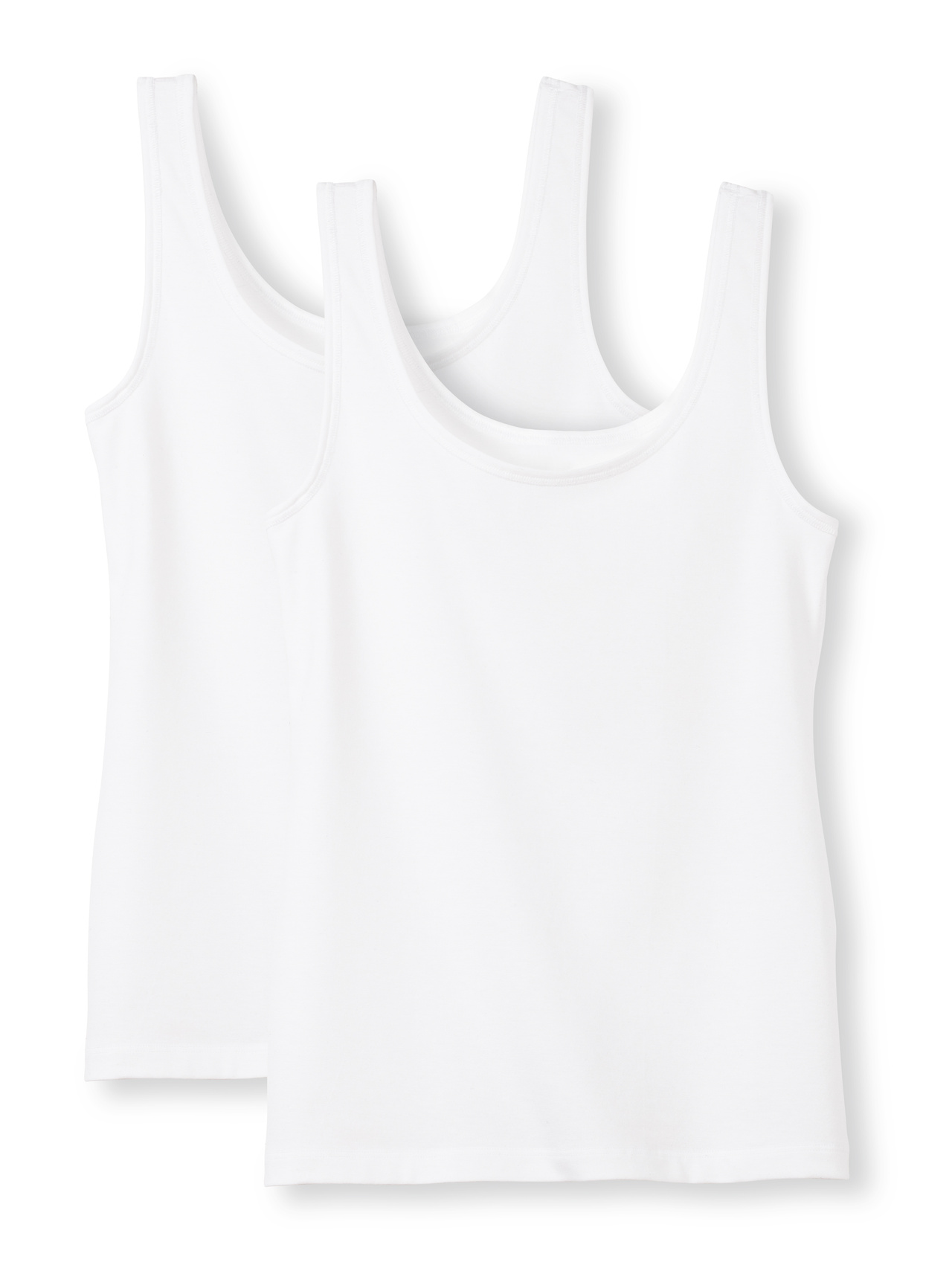 CALIDA Benefit Women Tank-Top, 2er-Packfür Damen, M, Weiß, Wohlgefühl im Doppelpack
