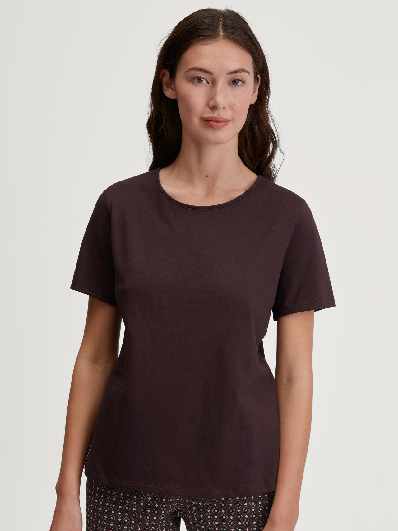 CALIDA Favourites Botanic Kurzarm-Shirtfür Damen, M, Rot,