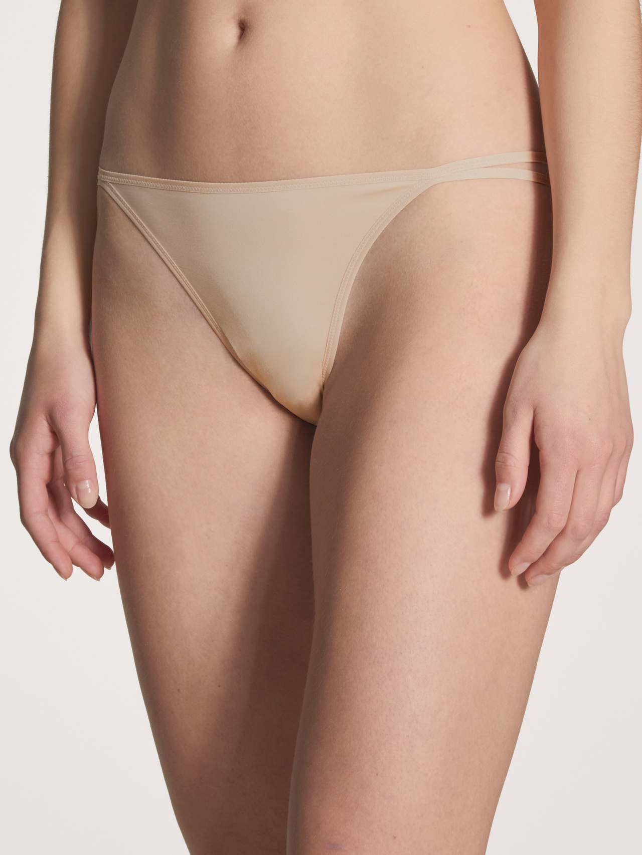CALIDA Eco Sense Tanga-Slipfür Damen, XS, Beige, Geschmeidig zur Haut, gut zur Umwelt