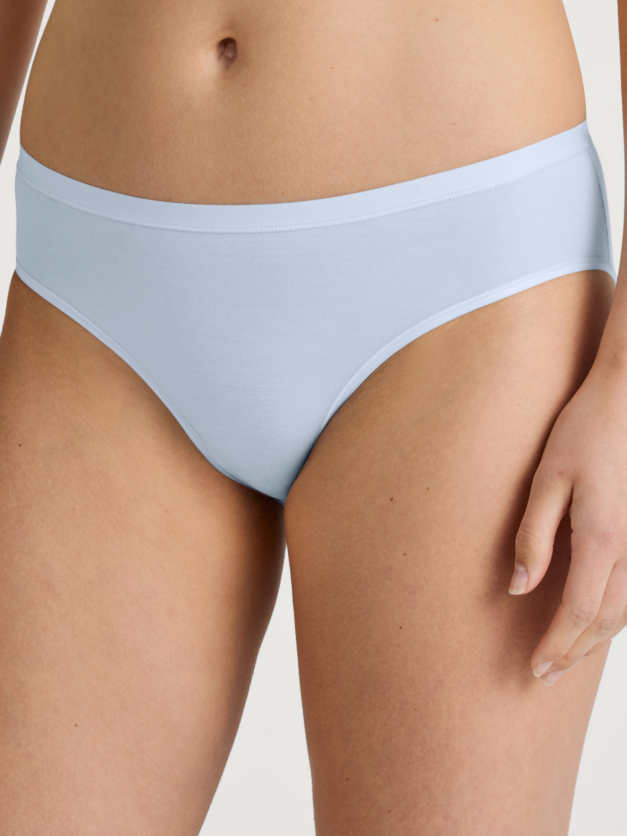 CALIDA Natural Comfort Slip, regular cutfür Damen, L, Blau, Beste Baumwolle, kompromissloser Komfort für jeden Tag