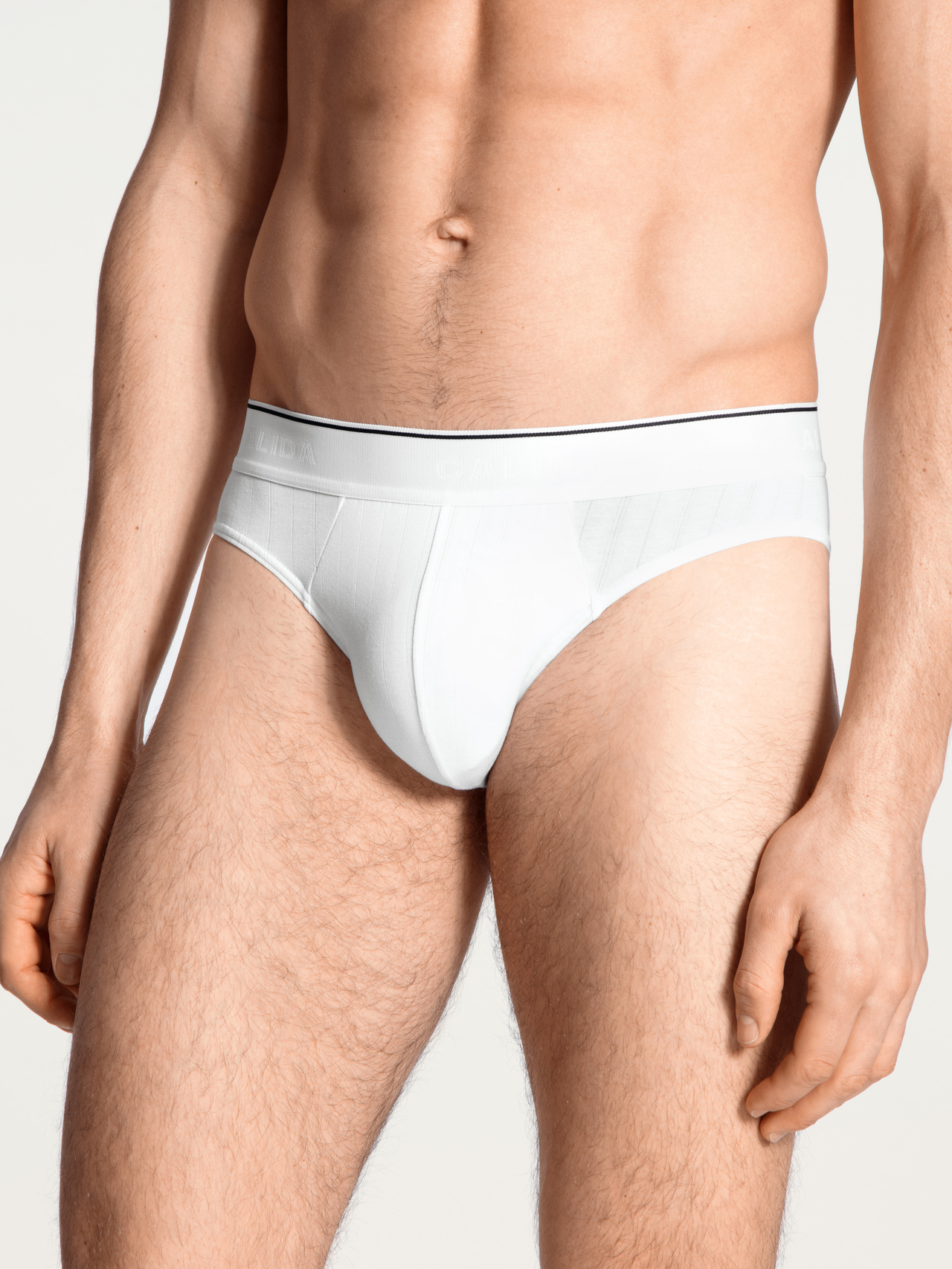 CALIDA Pure & Style Mini-Slip, Elastikbundfür Herren, S, Weiß, Klimaanlage für darunter