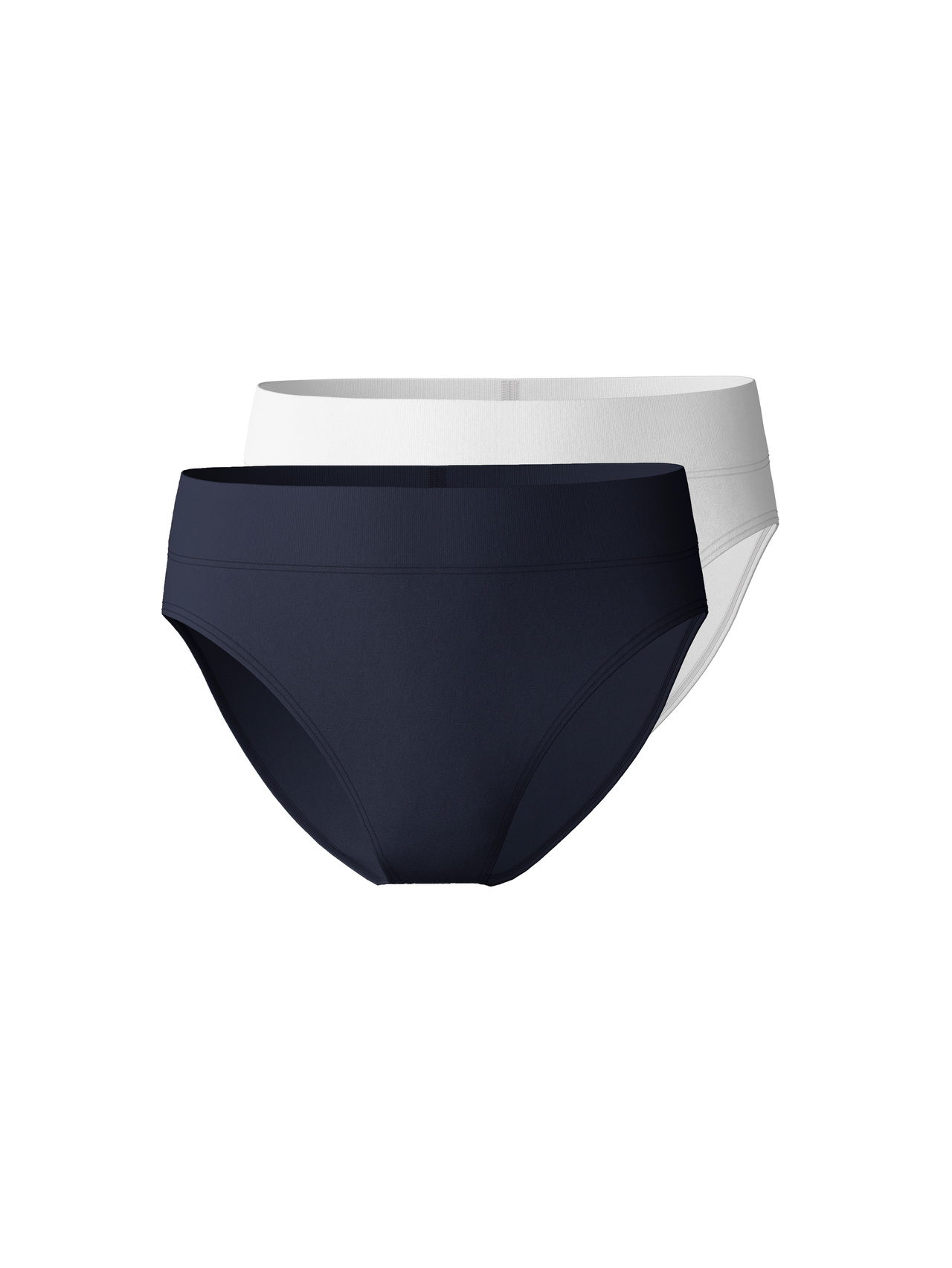 CALIDA Elastic Slip mit Softbund, High-Waist, 2er-Packfür Damen, L, Blau, So bequem kann sportlich sein