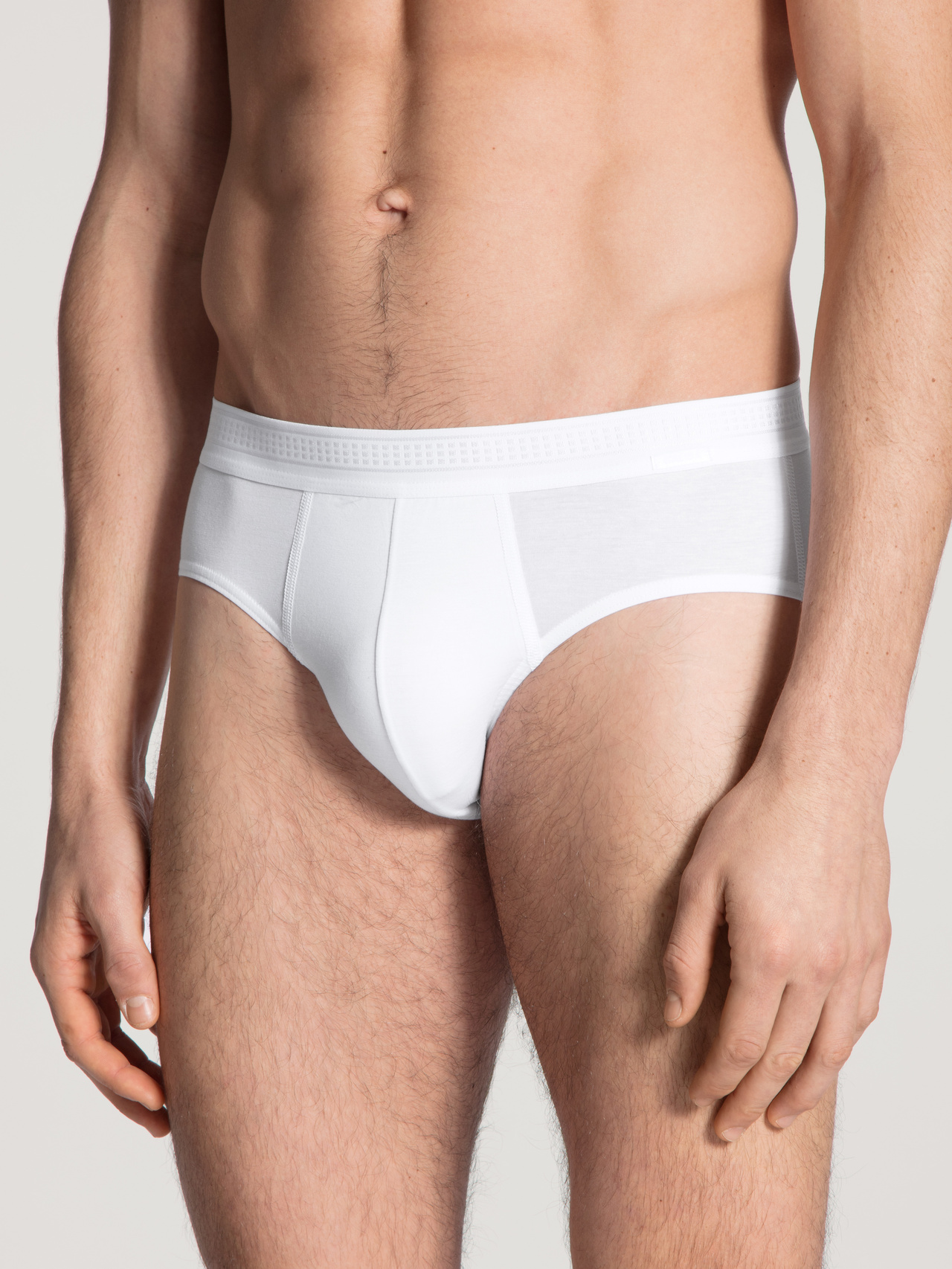 CALIDA Focus Slip mit Softbundfür Herren, XL, Weiß, Der perfekte Material-Mix, supersoft und funktional