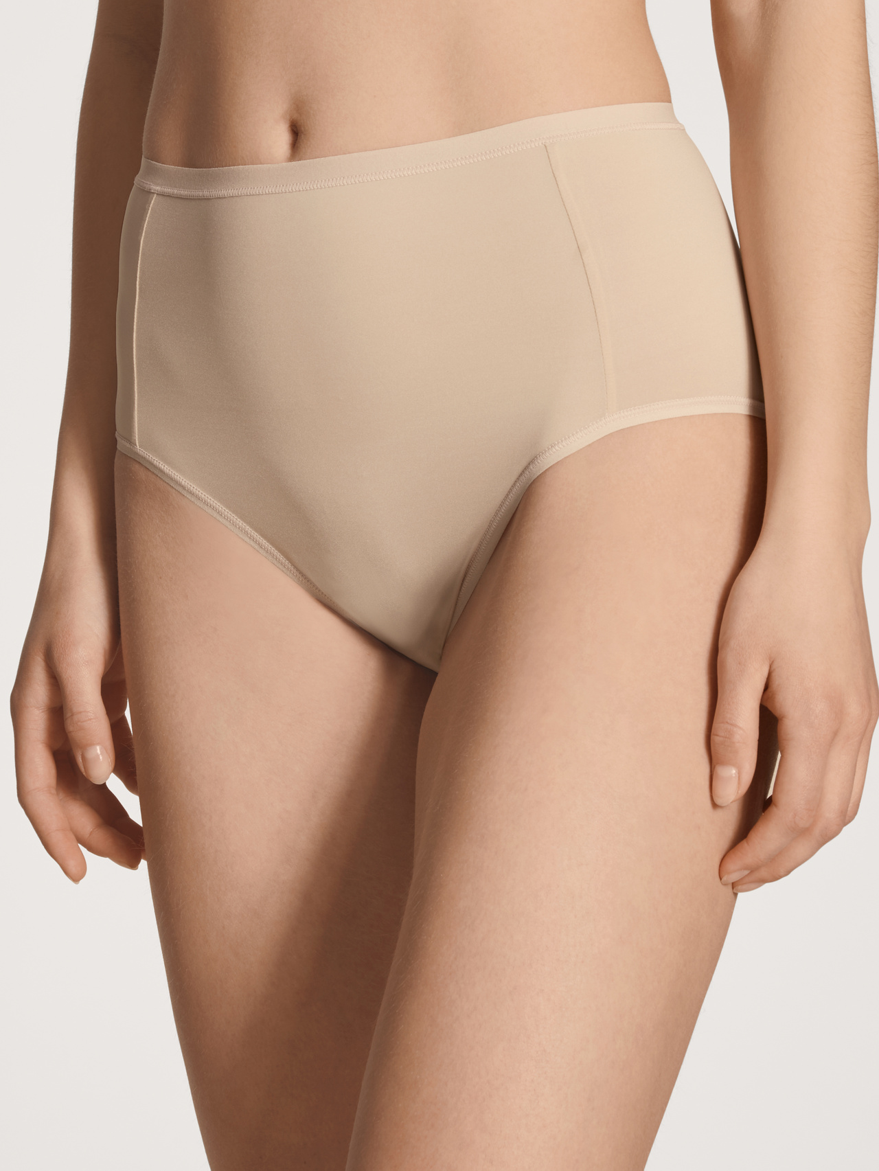 CALIDA Eco Sense Slip, high waistfür Damen, L, Beige, Geschmeidig zur Haut, gut zur Umwelt