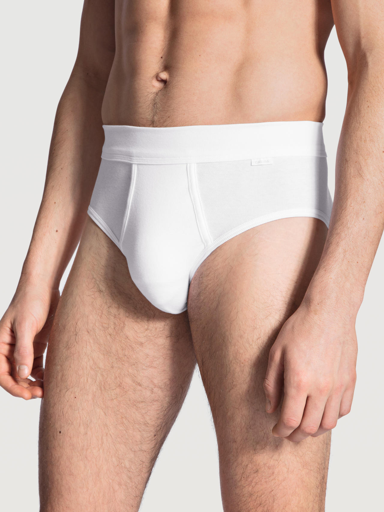 CALIDA Cotton 1:1 Slip m. Softbundfür Herren, XXL, Weiß, Klassisches Understatement aus 100% Baumwolle