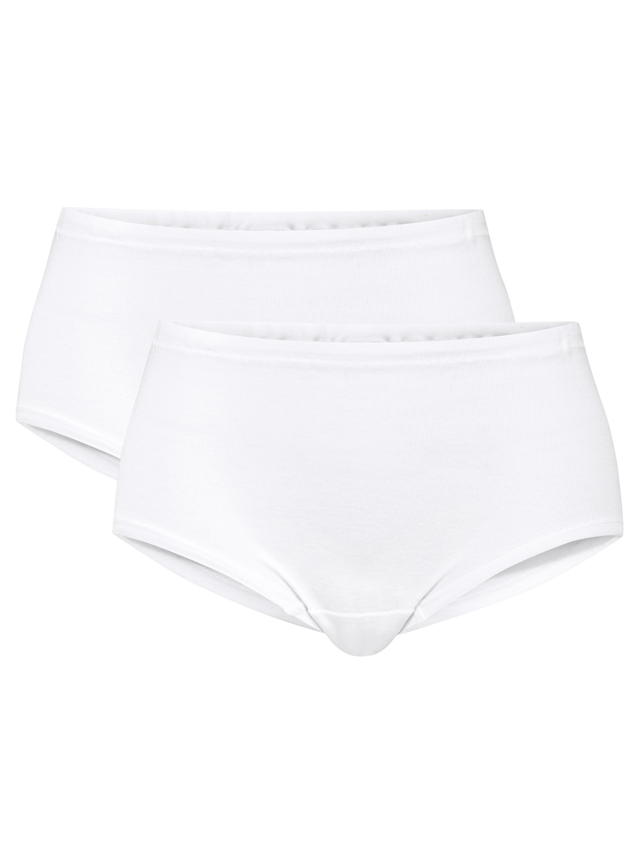 CALIDA Iconics Midi Slip, High-Waist, 2er-Packfür Damen, 46, Weiß, Zeitlos schön und unendlich bequem